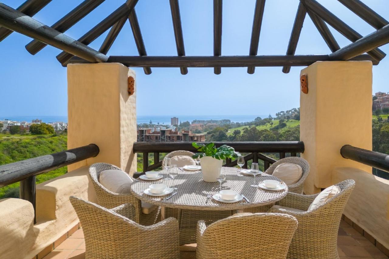 15 First Line Penthouse With Wonderful Seaview Near Duquesa Golf Manilva Andalucia Lägenhet Exteriör bild